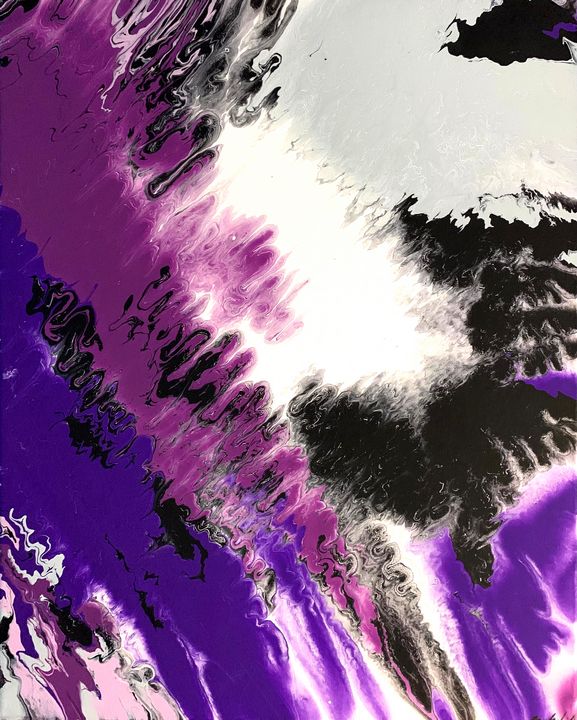 Purple Sprite - Splatter Art