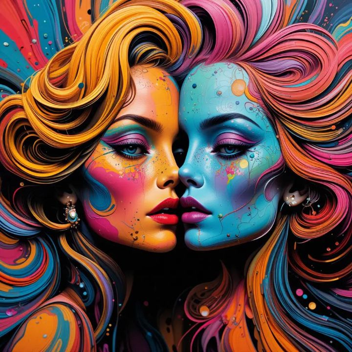 Competing for Color - Loyalink - Digital Art & AI, Abstract, Color - ArtPal