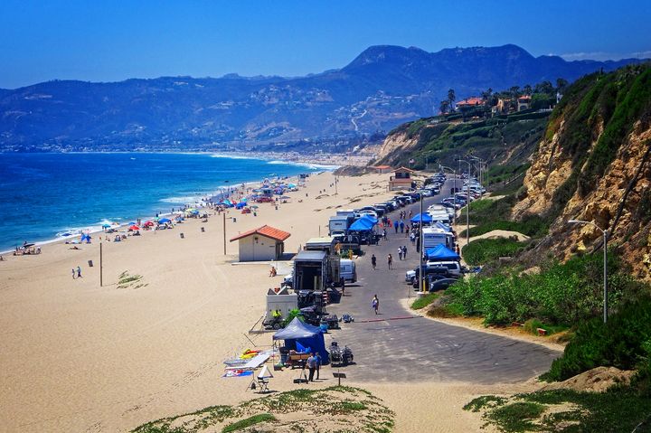 Zuma Beach - Malibu, Ca. vintage postcard