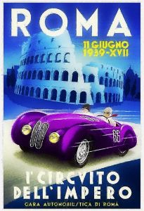 Roma Grand Prix Racing Poster
