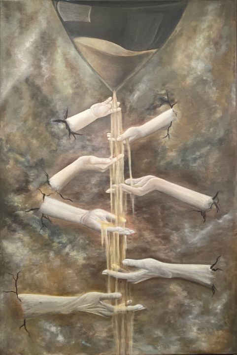 Fleeting Time - Anna K - Paintings & Prints, People & Figures