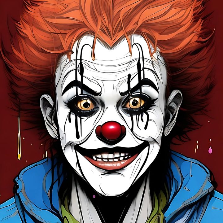 Portrait of a clown in close up. - Luigi Petro - Digital Art & AI ...