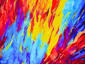 Canvas exploding in colors. - Luigi Petro
