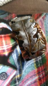 Copper bracelet, Oak Leaf design