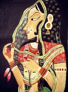 Bani-Thani Miniature Painting - Ojha_Sky_Shruti