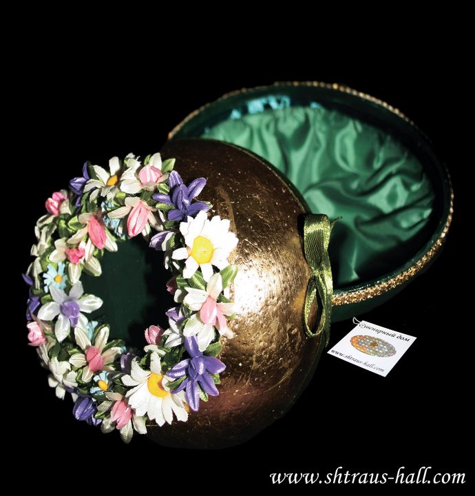 Ostrich Egg Jewelry Box"Spring Kiss" - Ostrich Hall