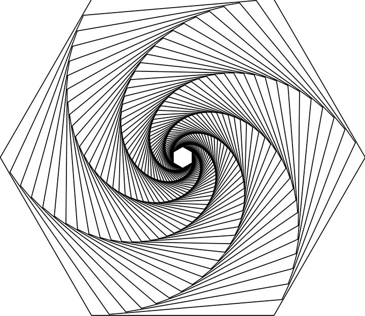 Spiral Hexagon - blueoneguy