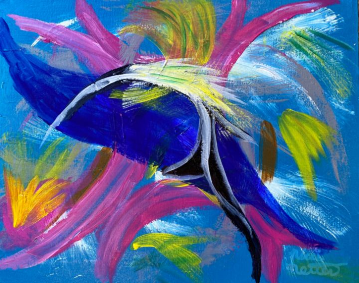 Swim Nicci Netter Artworks Paintings Prints Abstract Movement ArtPal