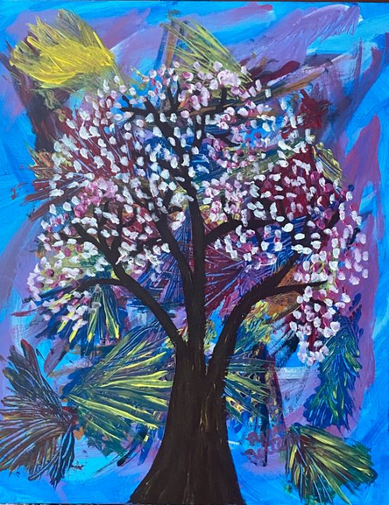 Insanity Nicci Netter Artworks Paintings Prints Flowers Plants Trees Trees Shrubs