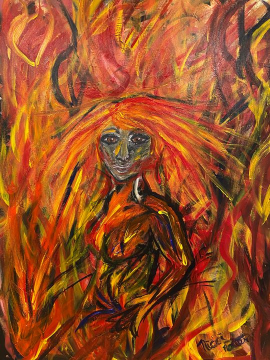 Fire Goddess Pele Nicci Netter Artworks Paintings Prints Religion Philosophy