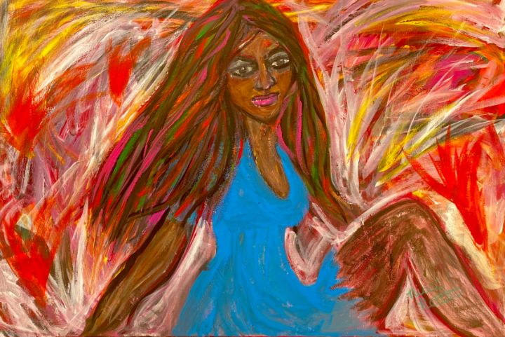 Fire In The Sky Nicci Netter Artworks Paintings Prints People Figures Portraits