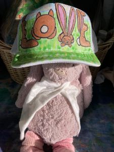 Youth Bunny LOVE hat - Just Lupita aka Yaqui Yaiyai