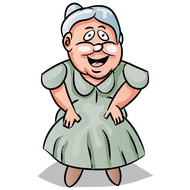 Grandma Cartoon Character - Karya Langit - Digital Art, People ...