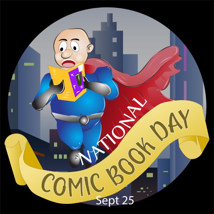 National Comic Book Day Poster Karya Langit Digital Art, Childrens