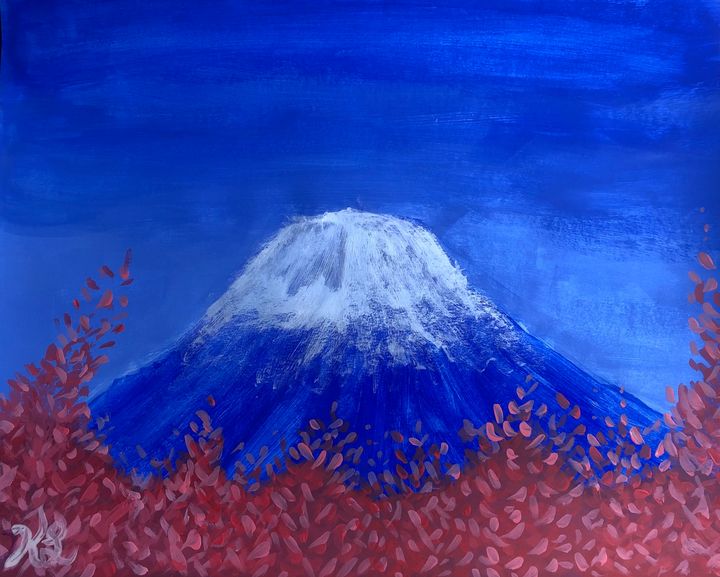 Mount Fuji with cherry blossoms - Kimberly Lilly's Gallery