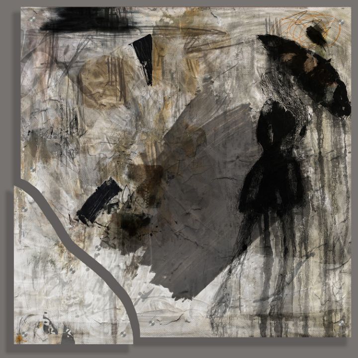 Walking In The Rain - Diptych - Lynne Godina-Orme | Australian abstract ...