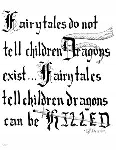 Fairy Tales and Dragons Quote