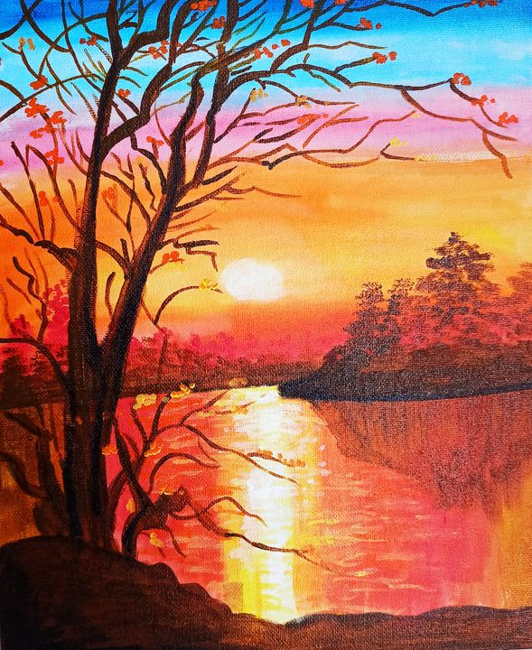 Landscape painting - AkritiByIyer - Paintings & Prints, Landscapes ...