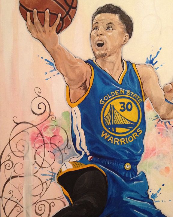 Steph Curry - 13B Studio - Paintings & Prints, Sports & Hobbies, Basketball  - ArtPal