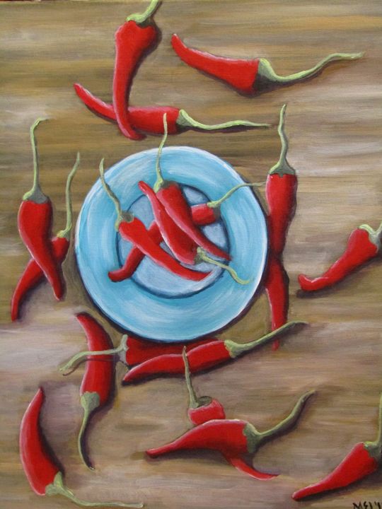 Red Hot Chili Peppers - Melanie Lutes Art by Mel