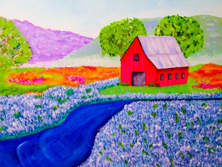 Bluebells - Melanie Lutes Art by Mel - Paintings & Prints, Landscapes ...