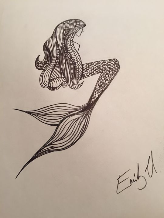 abstract mermaid drawing