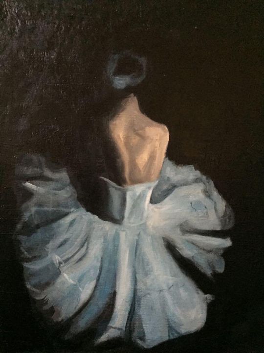 Ballerina Oil on Canvas - Milos