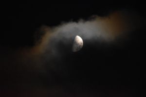 Moon and drifting clouds - The Artful Rambler