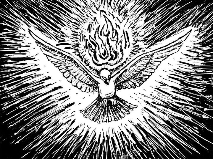 holy spirit dove drawing