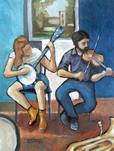 Street Musicians, Charlottesville - Holewinski