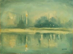 Evening Water with Fog  [sold] - Holewinski