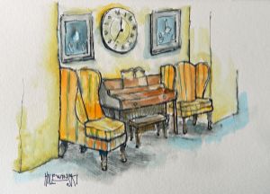 Composition with Chairs and Piano - Holewinski
