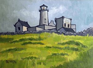 Old Stone Lighthouse Inishmore - Holewinski