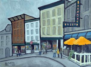 Yellow Umbrellas - Holewinski