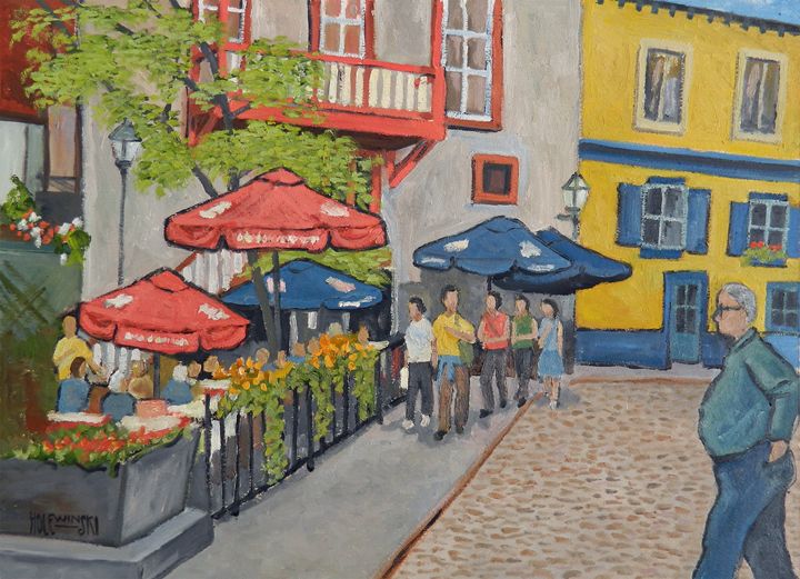 Quebec City Cafe - Holewinski
