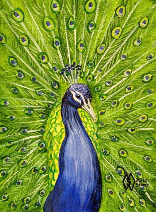 Buy Beautiful Peacock painting Artwork at Lowest Price By ARTOHOLIC