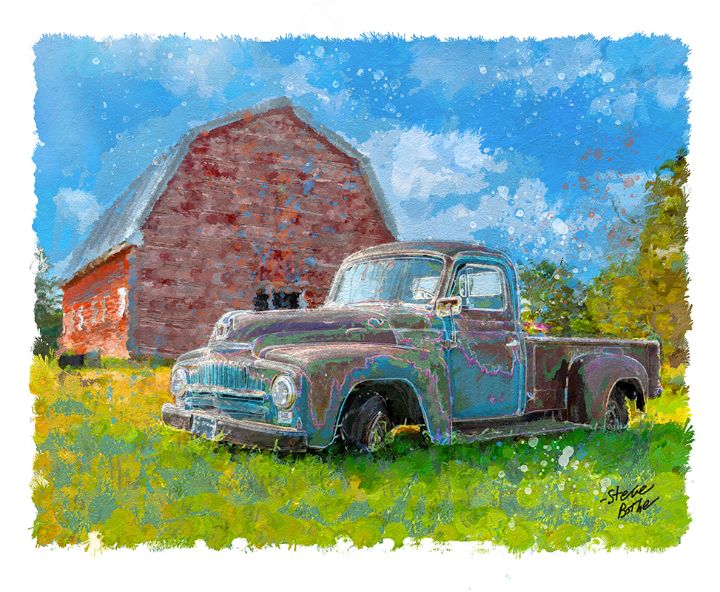 Farm Truck by Steve Bothe - LandmarkGallery - Paintings & Prints ...