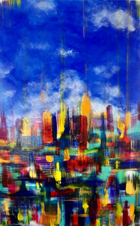 Metropolis - Douglas Alexander Gallery - Paintings & Prints, Abstract ...