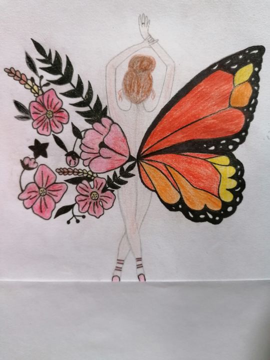 Angel Butterfly Wings Drawing Silhouette @ Silhouette.pics