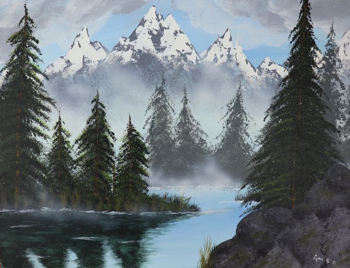 MOUNTAIN LANDSCAPE - DREAMZ-ART - Paintings & Prints, Landscapes