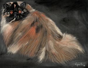 Cat And Butterfly Pencil Art - Deepa paintings - Drawings & Illustration,  Animals, Birds, & Fish, Cats & Kittens, Other Cats & Kittens - ArtPal