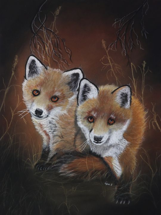 RED FOX PUPS - DREAMZ-ART