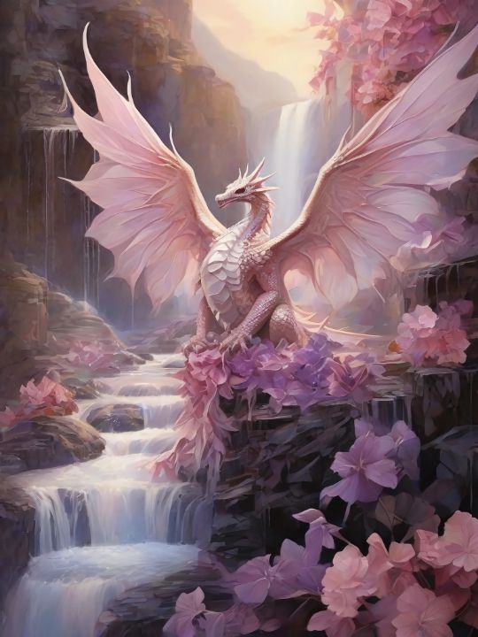 PINK DRAGON 2 ai or digital - DREAMZ-ART - Digital Art, Fantasy ...