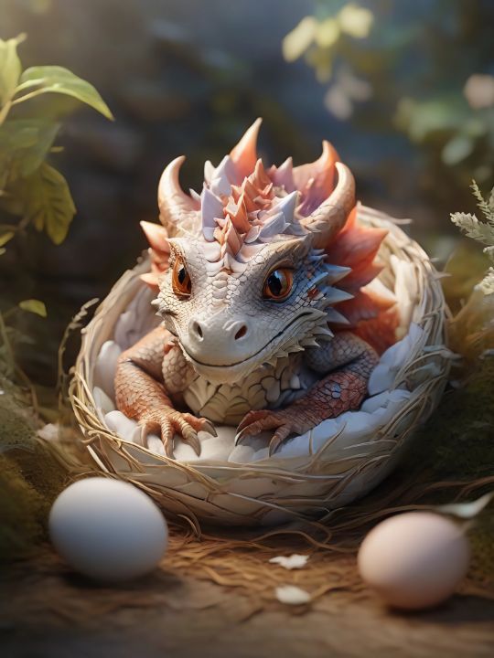 BABY DRAGON ai or digital - DREAMZ-ART - AI Art, Fantasy