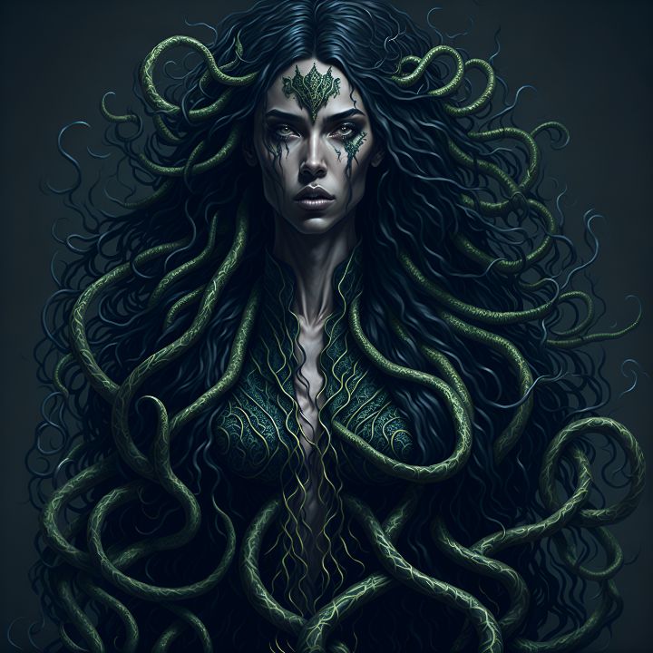 MEDUSA 3 ai or digital - DREAMZ-ART - Digital Art & AI, Fantasy