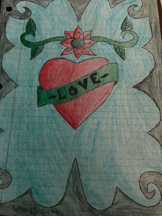 Double Heart | Easy heart drawings, Easy love drawings, Cute heart drawings