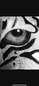 Watercolor tiger eye