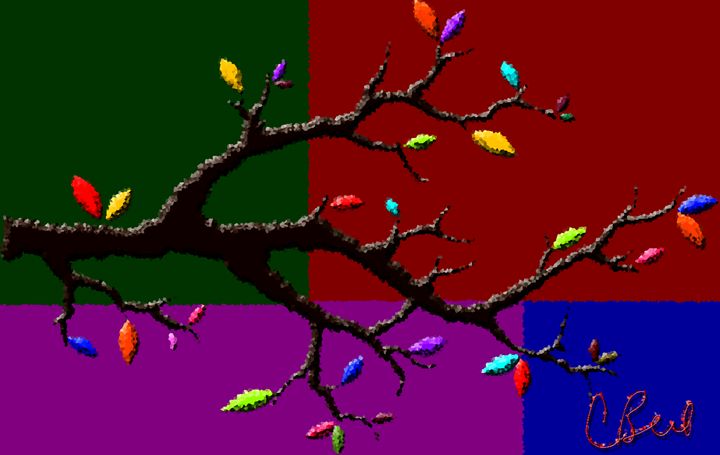 Colorful Tree Branch - MannyBell