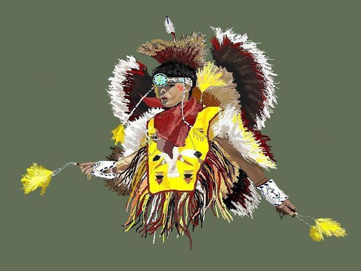 Pow Wow Dancer - C. K. Boyd Art