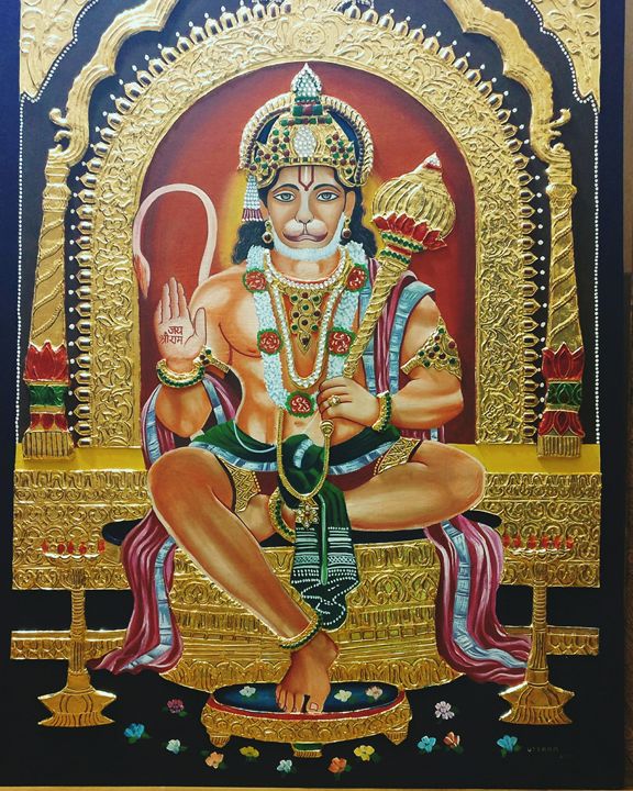 Lord Hanuman - uttara's tanjore